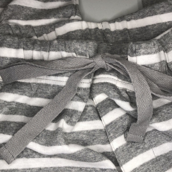 MENS 100% Cotton Pajama Set Gray and White Striped Size M New in open packaging - Picture 10 of 13